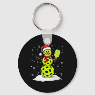 Santa Hat Snowman Xmas Funny Picklell Lover Christ Key Ring