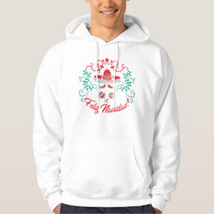 Santa Hat Sombrero Christmas Mexico Feliz Navidad Hoodie