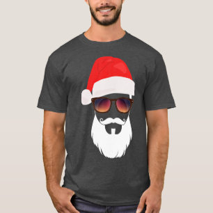 Santa Hat Sunglasses Beard Santa Presentidee 1 T-Shirt