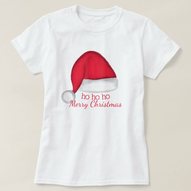 Santa Hat T Shirt (Design Front)