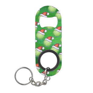 Santa Hat Tennis Ball Christmas Green