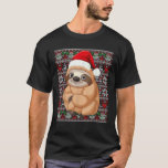 Santa Hat Ugly Sweater Men Women Kids Christmas Sl<br><div class="desc">Santa Hat Ugly Sweater Men Women Kids Christmas Sloth</div>