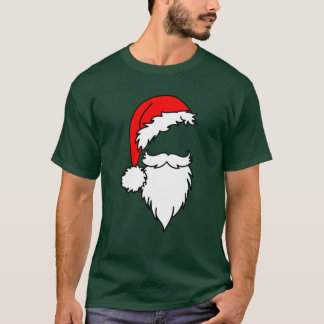 Santa Hat with Beard T-Shirt