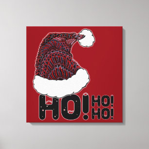 Santa Hat with Text Canvas Print