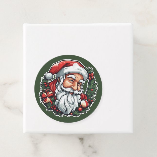 Santa hat with wreath -  favour tags (In Situ)