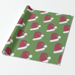 Santa Hat Wrapping Paper
