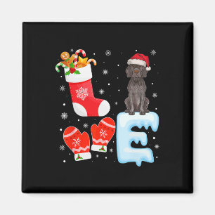 Santa Hat Xmas Stocking German Shorthaired Pointer Magnet