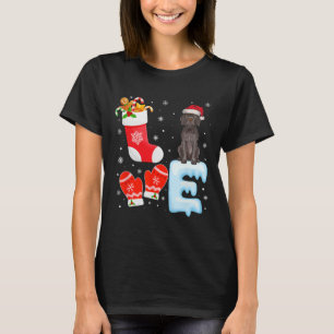 Santa Hat Xmas Stocking German Shorthaired Pointer T-Shirt