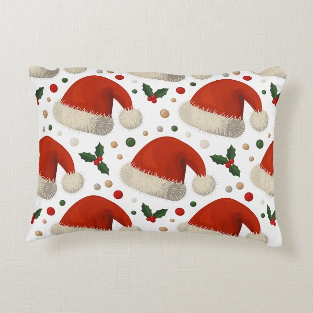 Santa Hats Decorative Cushion (Back)