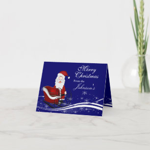 Santa & His Sleigh Christmas Holiday Card