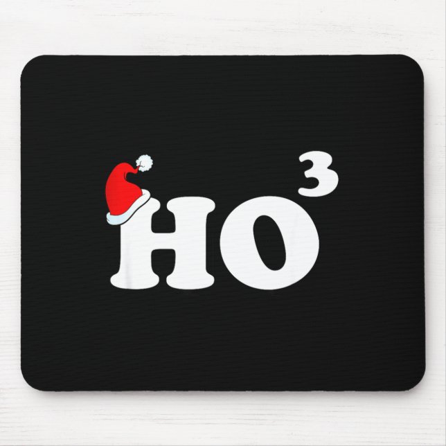 Santa Ho3 Ho Cubed Gift Women Men Teacher Funny Ch Mouse Mat (Front)