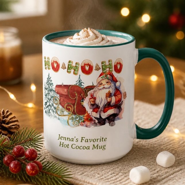 Santa Ho-Ho-Ho Personalised Coffee Mug (Creator Uploaded)