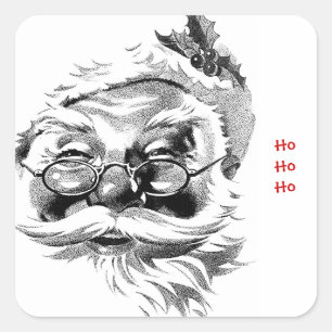 Santa Ho Ho Ho Square Sticker