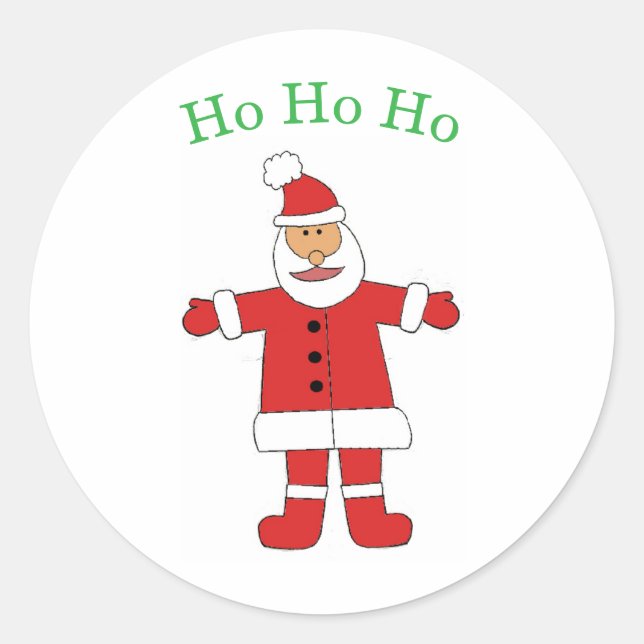 Santa Ho Ho Ho Sticker (Front)