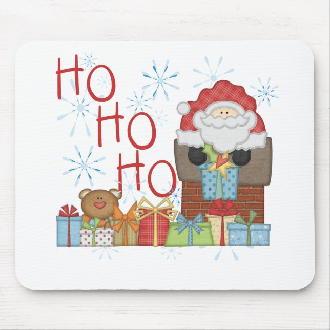 Santa Ho Ho Ho Tshirts and Gifts Mouse Mat (Front)