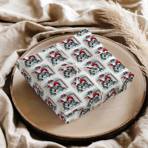 Santa Hockey Goalie Christmas Tissue Paper