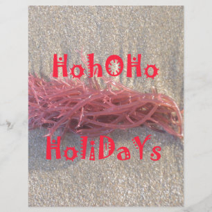 Santa HoHoHo Merry Christmas From Beach colours Personalised Letterhead