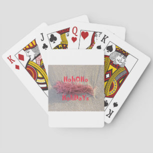 Santa HoHoHo Merry Christmas From Beach colours Playing Cards