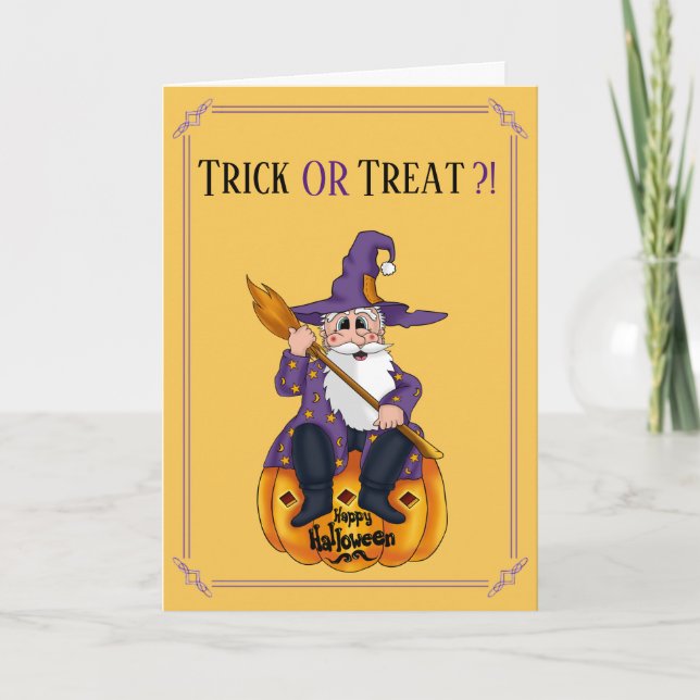 Santa Holiday Card Halloween (Front)