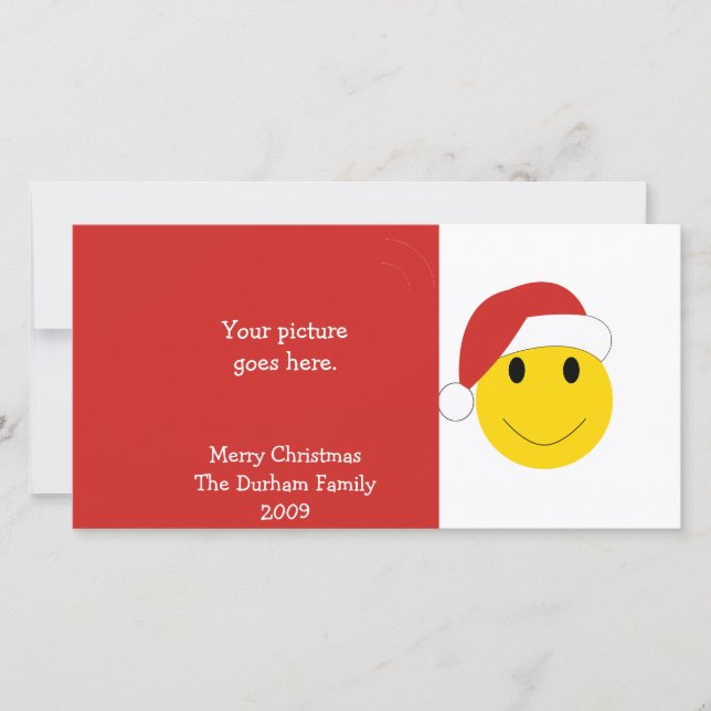Santa Holiday cards and gifts. (Front)