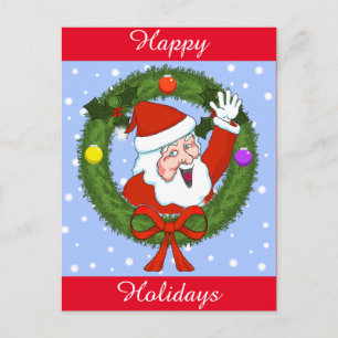 Santa Holiday Postcard (Customizable)