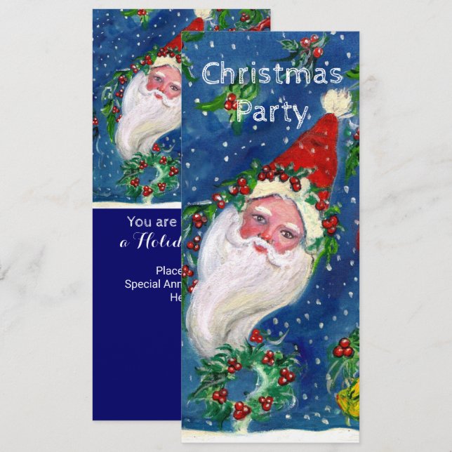 SANTA,HOLLYBERRY CROWNS CHRISTMAS PARTY Programme (Front/Back)