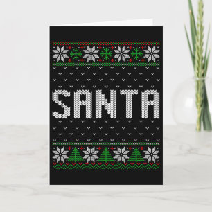 Santa I Am So Good Santa Came Twice Couples Ugly C Card