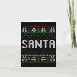 Santa I Am So Good Santa Came Twice Couples Ugly C Card