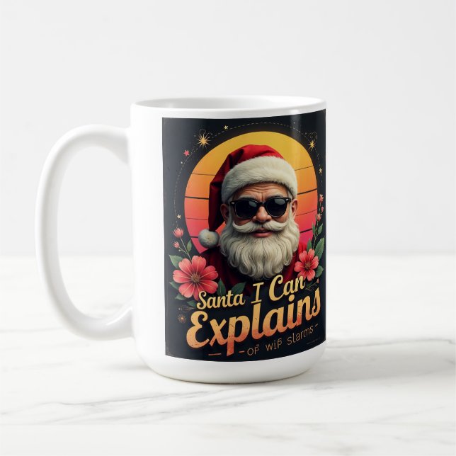 Santa I Can Explain Christmas Coffee Mug (Left)