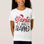 Santa I was Framed T-Shirt<br><div class="desc">Dear Santa I Was Framed - funny Christmas phrase.</div>