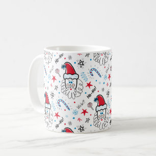 Santa illustration Christmas Stocking stuffers Coffee Mug