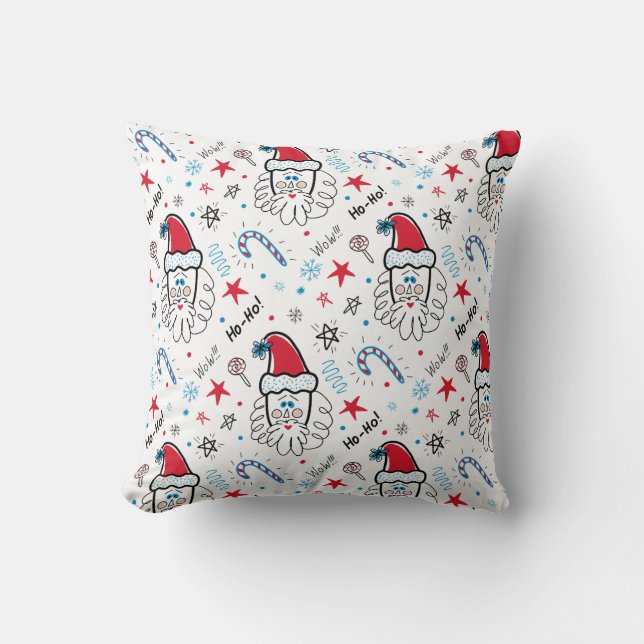 Santa illustration Christmas Stocking stuffers Cushion (Front)
