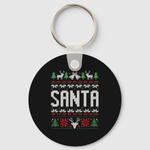 Santa I'm So Good Santa Came Twice Matching Couple Key Ring