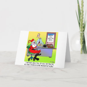 Santa In An Heating & Air Employment Office Holiday Card