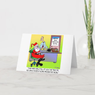 Santa In An Heating & Air Employment Office Holiday Card
