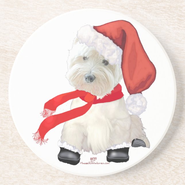 Santa in Boots Coaster (Front)