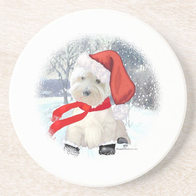 Santa in Boots Coaster (Front)