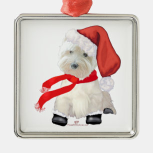 Santa in Boots Metal Tree Decoration