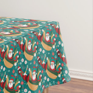 Santa in Christmas pattern Tablecloth