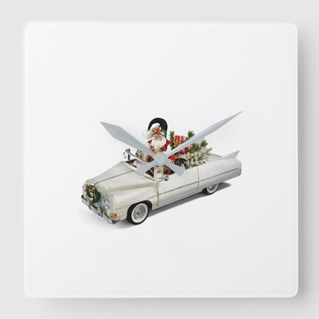 **SANTA IN CONVERTABLE** CLOCK (Front)