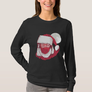 Santa In Face Mask Quarantine Christmas Meme 2020 T-Shirt