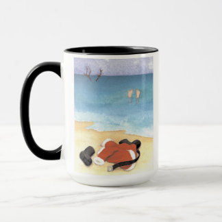 Santa in for a Swim - Mug
