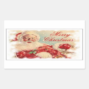 Santa In His Sleigh Sticker