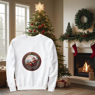 Santa in His Sleigh Sweatshirt