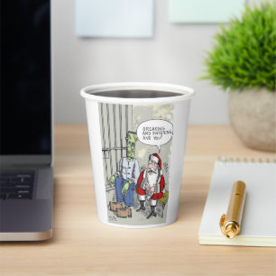Santa In Jail paper cups