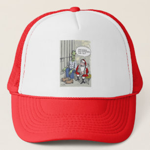 Santa In Jail trucker hat