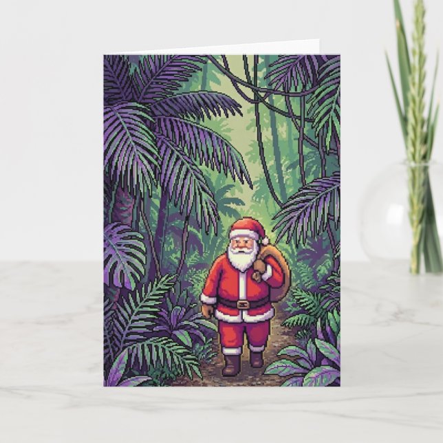 Santa in Jungle Card (Front)