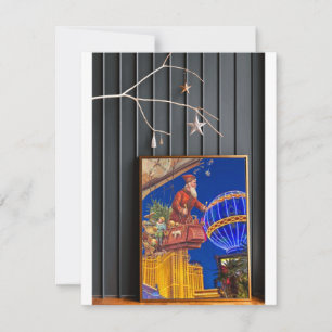 Santa in Las Vegas - Christmas Greeting Card