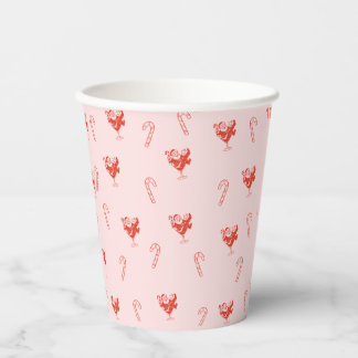 Santa in Martini Glass Paper Cups