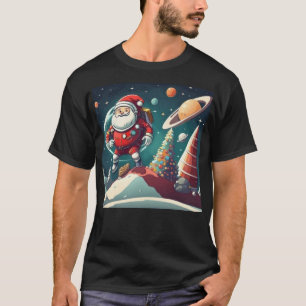 Santa in space fun  T-Shirt